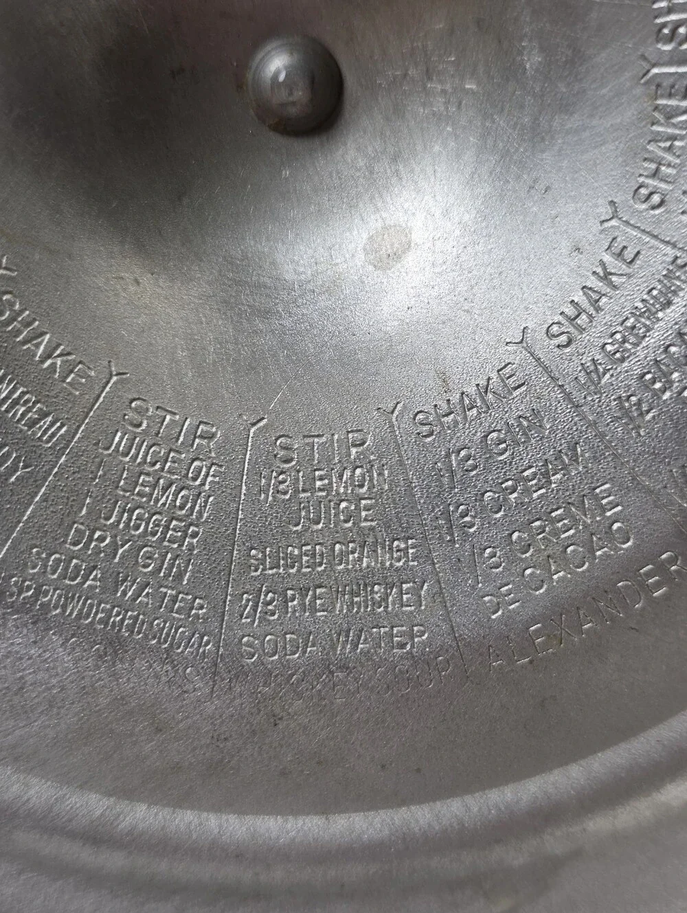 Vintage Forman Family Hammered Aluminum Ice Bucket & Tongs